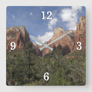 Gerichtshof der Patriarchen II im Zion-Nationalpar Quadratische Wanduhr