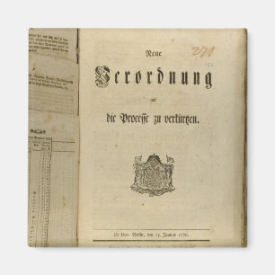 Gerichtsverfahren von 1776 magnet