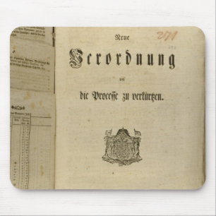 Gerichtsverfahren von 1776 mousepad