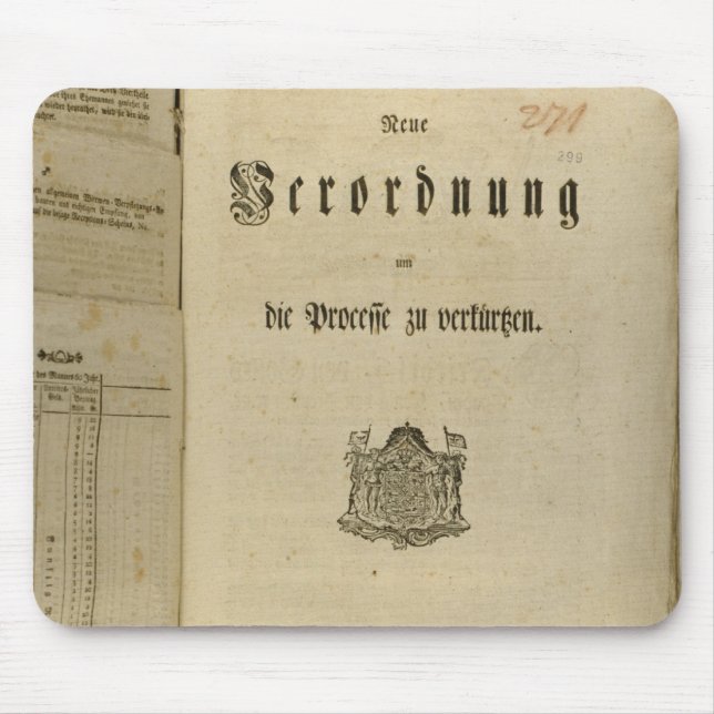 Gerichtsverfahren von 1776 mousepad (Vorne)