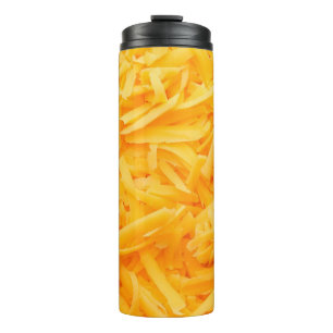 geriebener Cheddar-Käse Thermosbecher