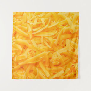 geriebener Cheddar-Käse Wandteppich