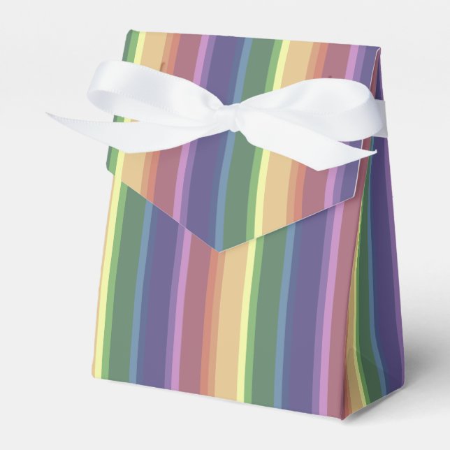 Geringe Regenbogenstreifen Geschenkschachtel (Vorderseite)