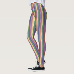 Geringe Regenbogenstreifen Leggings