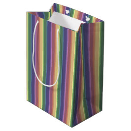 Geringe Regenbogenstreifen Mittlere Geschenktüte