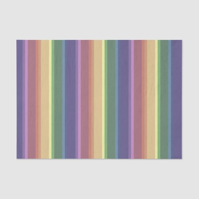 Geringe Regenbogenstreifen Seidenpapier (Vorderseite)