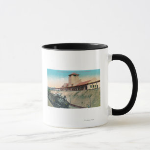 Geringere Sicht auf das große nördliche Depot und  Tasse