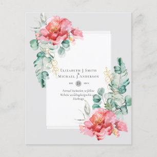 GERINGES HAUSHALT Weiße Rosen SPAREN DIE DATEN Mod Flyer