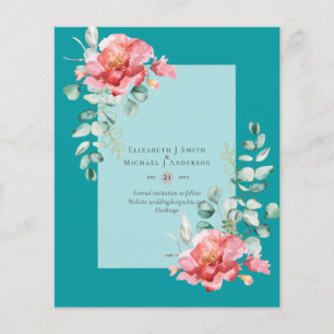 GERINGES HAUSHALT Weiße Rosen SPAREN DIE DATEN Mod Flyer