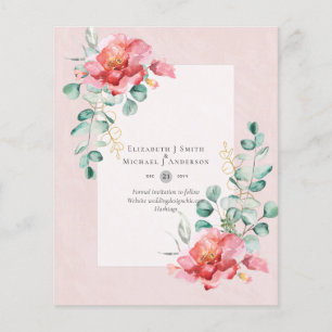 GERINGES HAUSHALT Weiße Rosen SPAREN DIE DATEN Mod Flyer