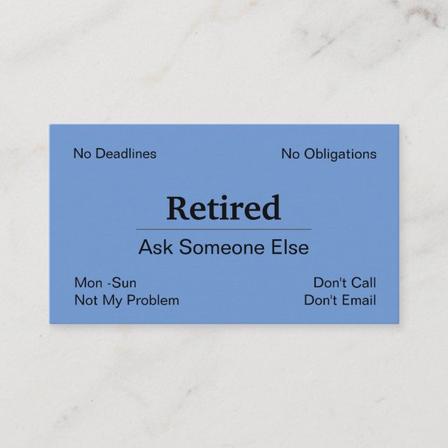 Geringschätzung der Rentabilitätsschwelle Visitenkarte (Vorderseite)