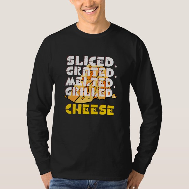 gerippter gegrillter Käse T-Shirt (Vorderseite)