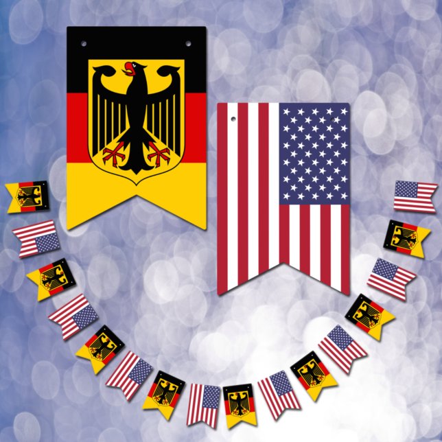 German American Flags, Party Banner Deutschland/US (Von Creator hochgeladen)
