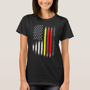 German American Patriot Ground Country USA Flaggen T-Shirt