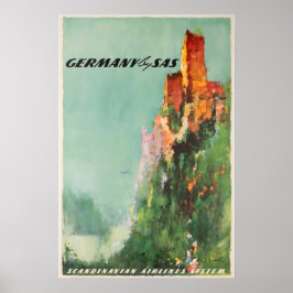German Art Germany Travel Poster SAS Print