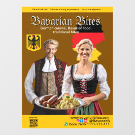German Bavarian Restaurants Food Lovers Fensteraufkleber