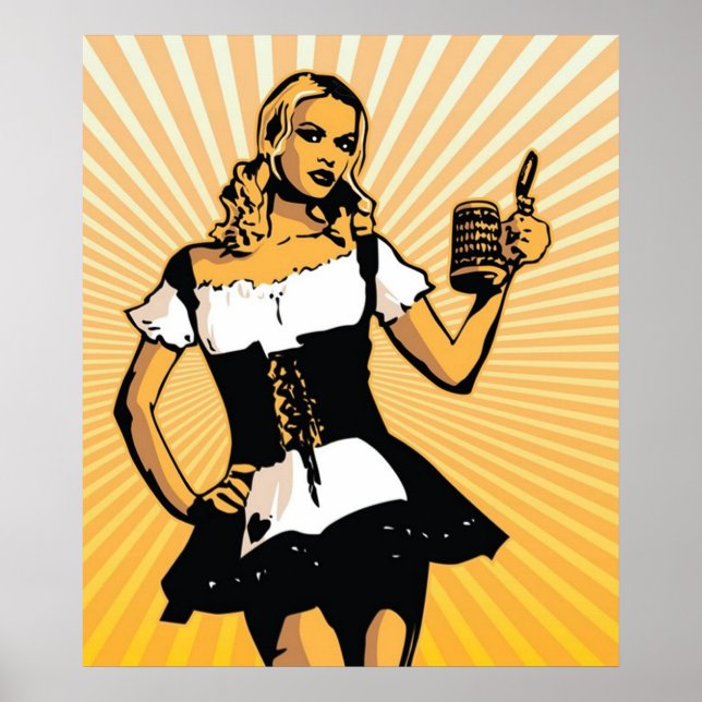 German Bierfest Girl Poster (Vorne)