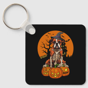 German Boxer Dog Halloween Schlüsselanhänger