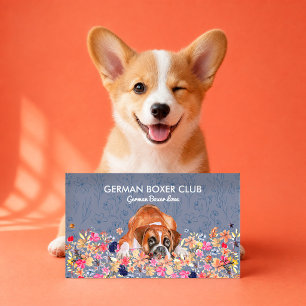 German Boxer Dog Visitenkarte