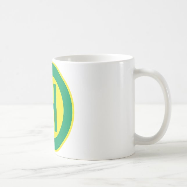 German Bus and Tram Stop sign Haltestelle Kaffeetasse (Rechts)