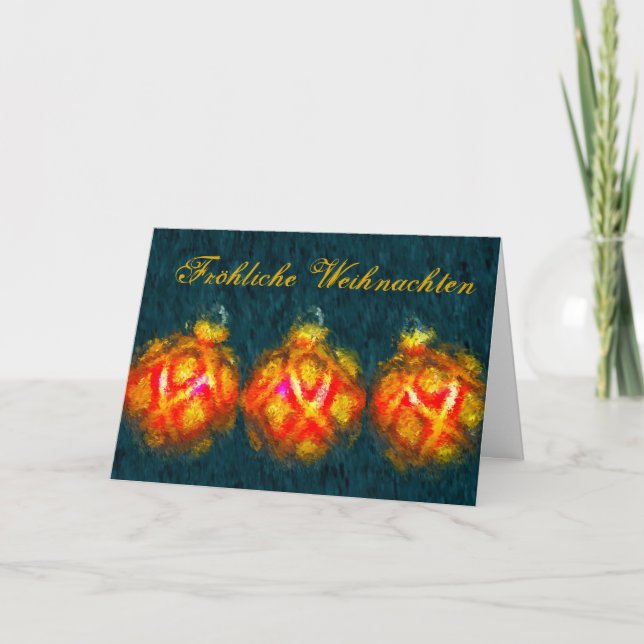 German Christmas Card Feiertagskarte (Vorderseite)