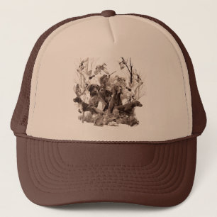 German Drahthaar Pointer Trucker Hat Truckerkappe
