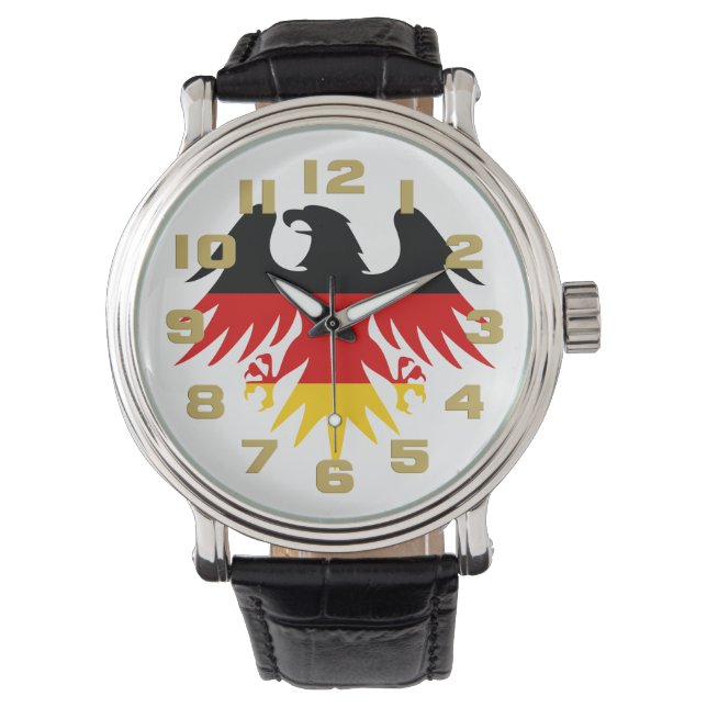 German Eagle Wappen Armbanduhr (Vorderseite)