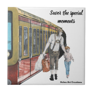 German Elf Berlin Shopping Fantasy Keramik Tile Fliese