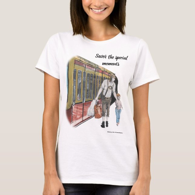 German Elf Family Shopping Fantasy Art Shirts (Vorderseite)