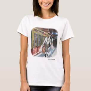 German Elf Family Shopping Trip Fantasy T - Shirt