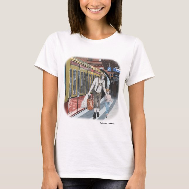 German Elf Family Shopping Trip Fantasy T - Shirt (Vorderseite)