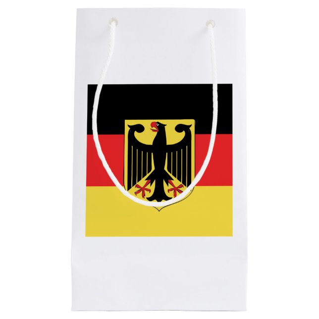 German Flag Emblem Kleine Geschenktüte (Vorderseite)