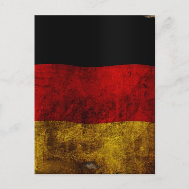 German Flag - Vintage Postkarte (Vorderseite)