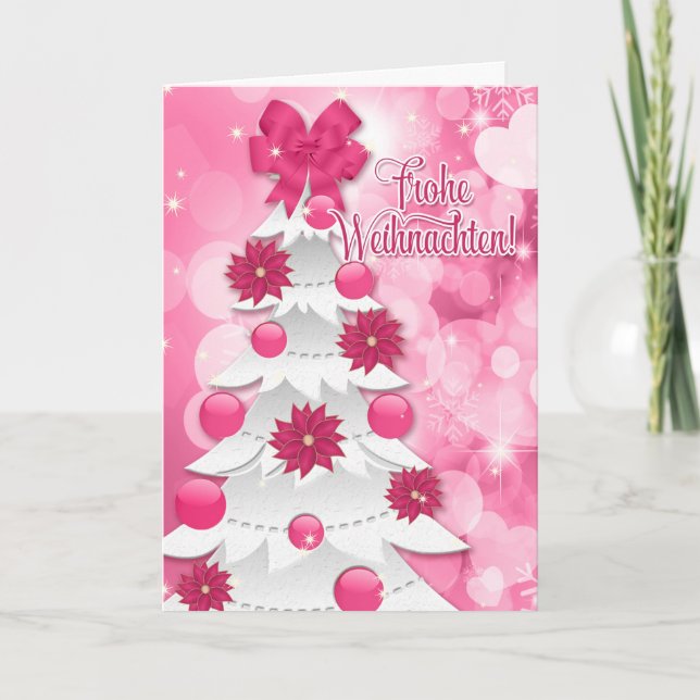German Frothe Weihnachten Pink Weihnachten (Vorderseite)