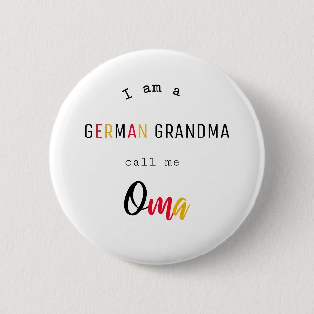 German Grandma / Oma Button (Vorderseite)
