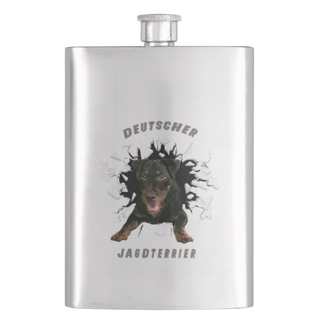 German Hunting Terrier (Jagdterrasse) Flachmann (Vorderseite)