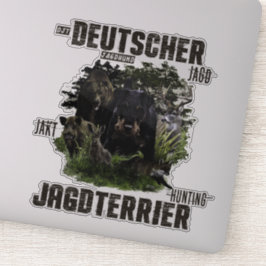 German Hunting Terrier (Jagdterre) Aufkleber