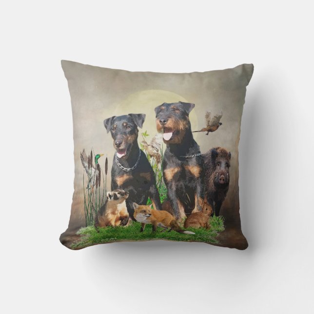 German Hunting Terrier (Jagdterre) Kissen (Vorderseite)