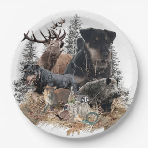 German Hunting Terrier (Jagdterre) Pappteller