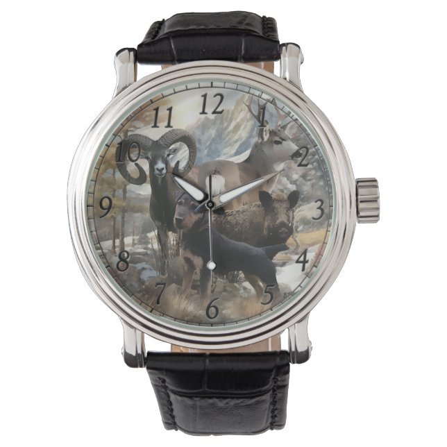 German Hunting Terrier, The Jagdterrier, Art Armbanduhr (Vorderseite)