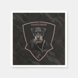 German Hunting Terrier, The Jagdterrier, Art Serviette