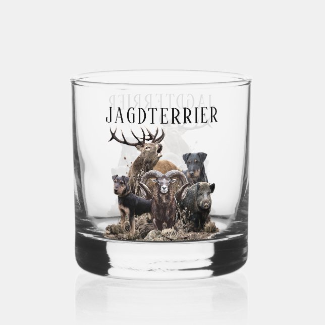 German Hunting Terrier Whiskyglas (Rückseite)