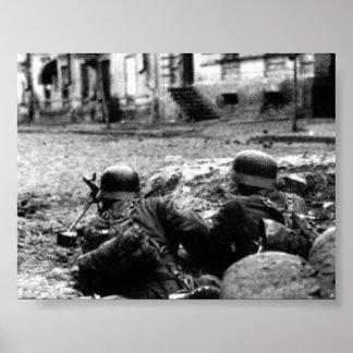 German Machine Gun Nest Poster