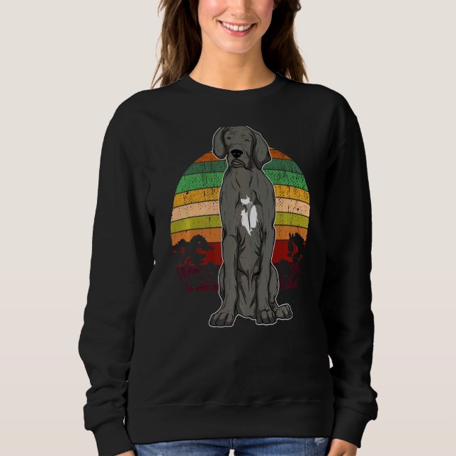German Mastiff Great Dane Sunset Sweatshirt (Vorderseite)