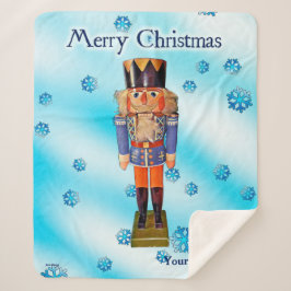 German Nutcracker - Frohe Weihnachten Sherpadecke