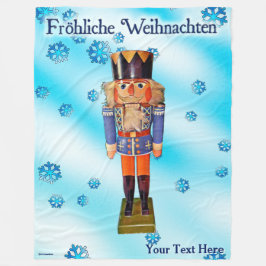 German Nutcracker - Fröhliche Weihnachten Fleecedecke