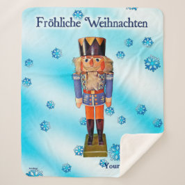 German Nutcracker - Fröhliche Weihnachten Sherpadecke
