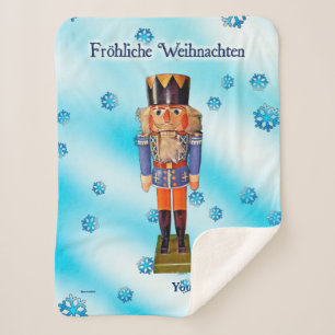 German Nutcracker - Fröhliche Weihnachten Sherpadecke