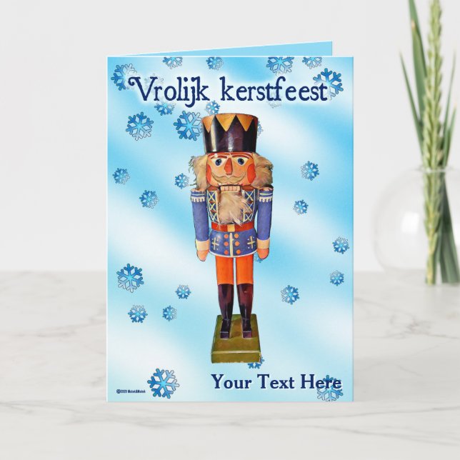 German Nutcracker - Vrolijk kerstest Karte (Vorderseite)