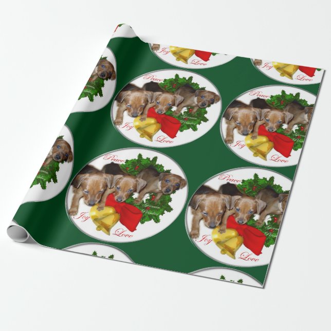 German Pinscher Christmas Geschenkpapier (Ungerollt)